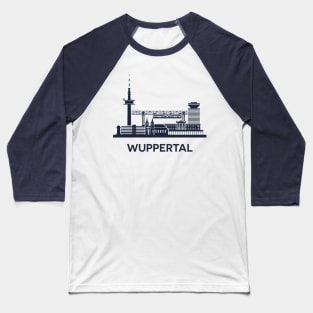 Wuppertal Skyline Emblem Baseball T-Shirt